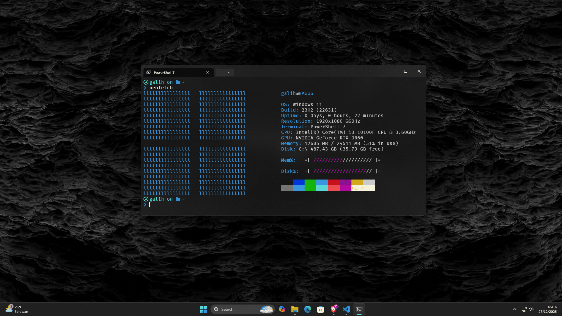 Galih Bagus Hardiyanto's Workstation